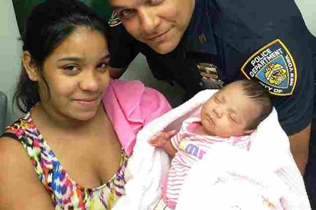On the NYPD's blog, expect more photos like this one of Sheila Pena, and her daughter Adelyn Pena-Fernandez, whose life was saved by Officer Johnny Castillo